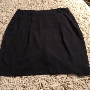 Navy Blue straight skirt.